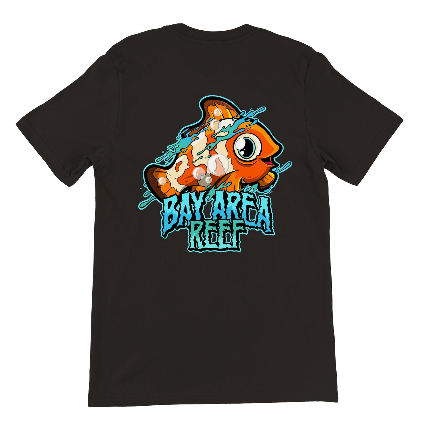 BayAreaReef Clownfish Logo Black Unisex T-Shirt